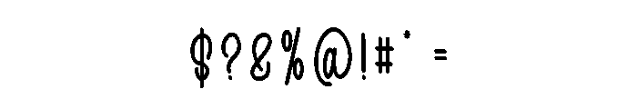 Barsey Bouncy Font OTHER CHARS
