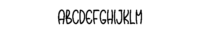 Barsey Bouncy Font UPPERCASE