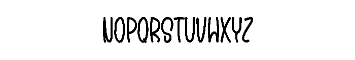 Barsey Bouncy Font UPPERCASE