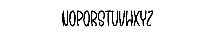 Barsey Bouncy Font LOWERCASE
