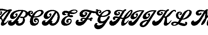Bartonis One Regular Font UPPERCASE