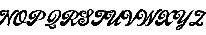 Bartonis One Regular Font UPPERCASE