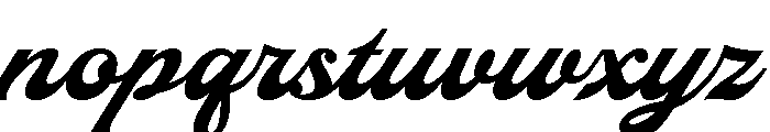 Bartonis One Regular Font LOWERCASE