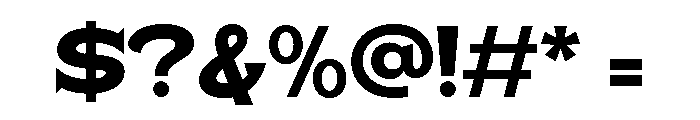 Bartonis Three Regular Font OTHER CHARS