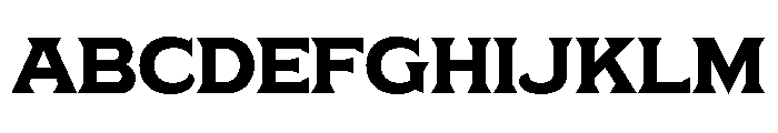 Bartonis Three Regular Font UPPERCASE