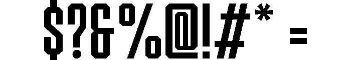 Bartonis Two Regular Font OTHER CHARS