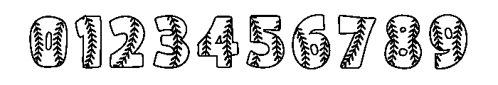 Baseball Bubble Font OTHER CHARS