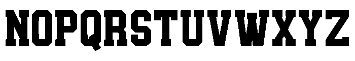 Baseball College Regular Font UPPERCASE