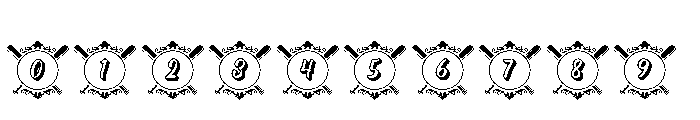 Baseball Crown Font OTHER CHARS