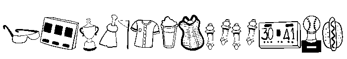 Baseball Doodle Font LOWERCASE