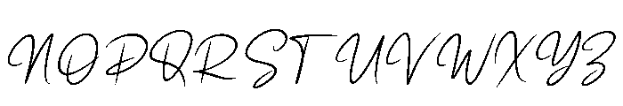 Baseball Handwriting Italic Font UPPERCASE