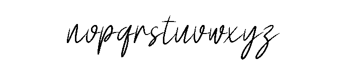 Baseball Handwriting Italic Font LOWERCASE
