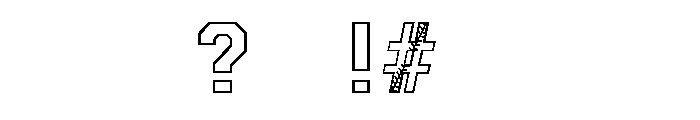 Baseball Seam Font OTHER CHARS