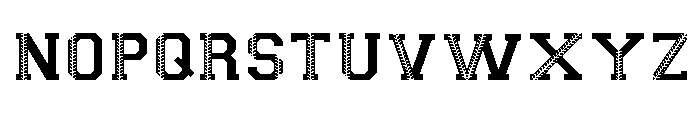 Baseball Seam Font LOWERCASE