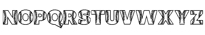 Baseball Stitch Sans Font UPPERCASE