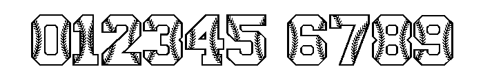 Baseball Stitch Varsity Font OTHER CHARS
