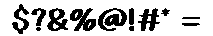 Baseball Sunday Font OTHER CHARS