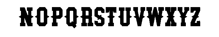 Baseball Western Regular Font UPPERCASE