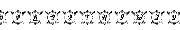 BaseballCrownRegular Font UPPERCASE