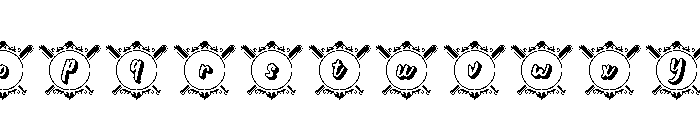BaseballCrownRegular Font LOWERCASE
