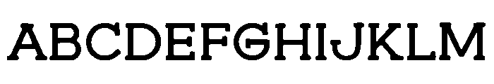 Based Book Font UPPERCASE