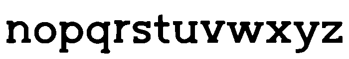 Based Book Font LOWERCASE