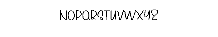Based Morning Font LOWERCASE
