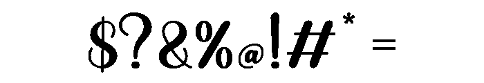 Basethink Font OTHER CHARS