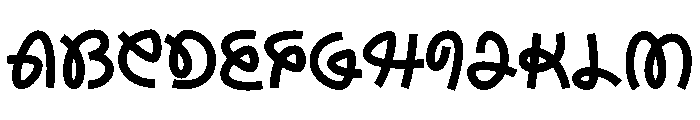 Bashmie Regular Font UPPERCASE