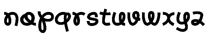 Bashmie Regular Font LOWERCASE