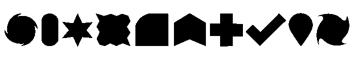 Basic Shapes Font OTHER CHARS