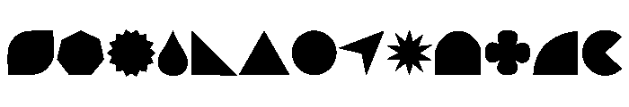 Basic Shapes FONT
