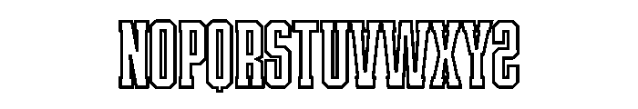 Basket Sport Outline Font LOWERCASE