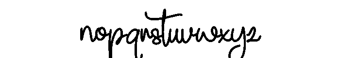 Baslina Font LOWERCASE