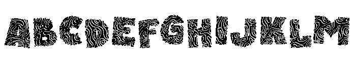 Basquiat Flux Font UPPERCASE