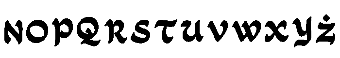Bast Regular Font LOWERCASE