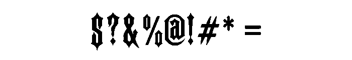 Bastardium Font OTHER CHARS
