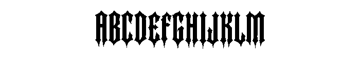 Bastardium Font UPPERCASE