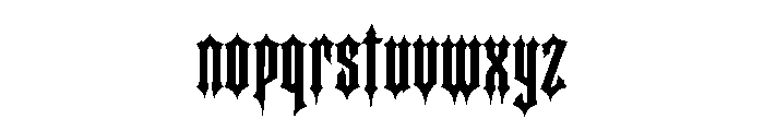 Bastardium Font LOWERCASE