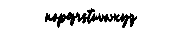 Bastian Stelly Font LOWERCASE