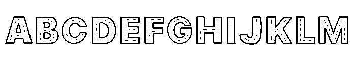 Basting stitch Font UPPERCASE
