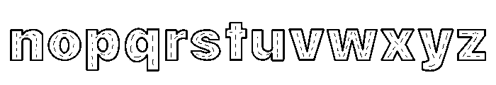 Basting stitch Font LOWERCASE