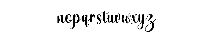 Bastonia Font LOWERCASE