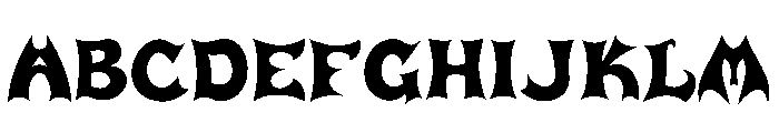 Bat Font Font UPPERCASE
