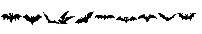 Bat Silhouette Collection Font OTHER CHARS