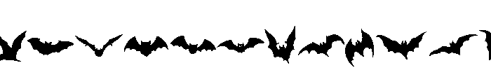 Bat Silhouette Collection FONT