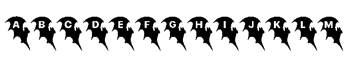 Bat love Font UPPERCASE