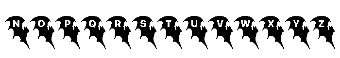 Bat love Font UPPERCASE
