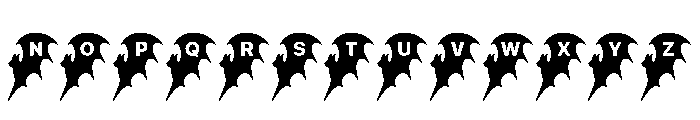Bat love Font LOWERCASE