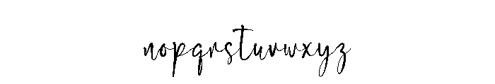 Batavia Symphony Font LOWERCASE